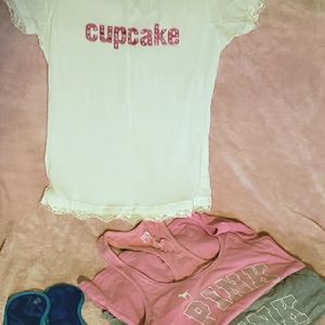 Victoria's Secret Medium tops and Tahiti Air masks